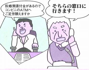 還付金詐欺イメージ