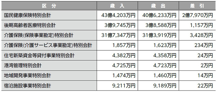 平成23年度特別会計　歳入・歳出の状況