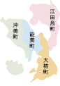 江田島町・能美町・沖美町・大柿町地図