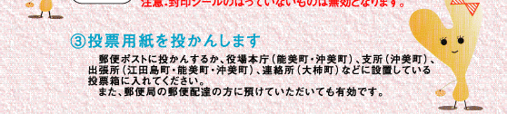 住民アンケート投票の仕方